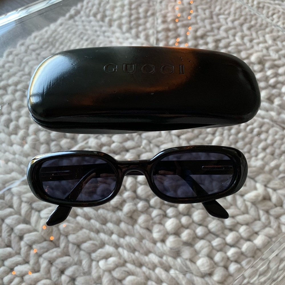 Vintage Gucci black sunglasses.